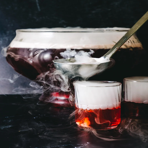 Dry Ice Drink and Cocktails